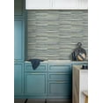 thumbnail image 5 of Advantage Rowan Blue Faux Grasscloth Wallpaper, 5 of 6