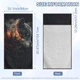 thumbnail image 4 of FOR U DESIGNS Wolf Forest Flame Print Car Seat Towel Covers for Dog Pet Washable Car Towel Cover with Storage Bag Absorbent Microfiber Towel for Workout Outdoor Sport Activities, 4 of 7