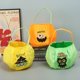 thumbnail image 2 of Halloween pumpkin bag candy bag ghost party festive atmosphere decoration candy bag ghost festival pumpkin bucket (medium green owl) 25*20+16cm, 2 of 2