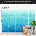 thumbnail image 4 of Tiptophomedecor Abstract Wallpaper Wall Mural - Azure Pixel, 4 of 7