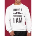thumbnail image 2 of I Have A Moustache Sweatshirt Men -Image by Shutterstock, Male Small, 2 of 4