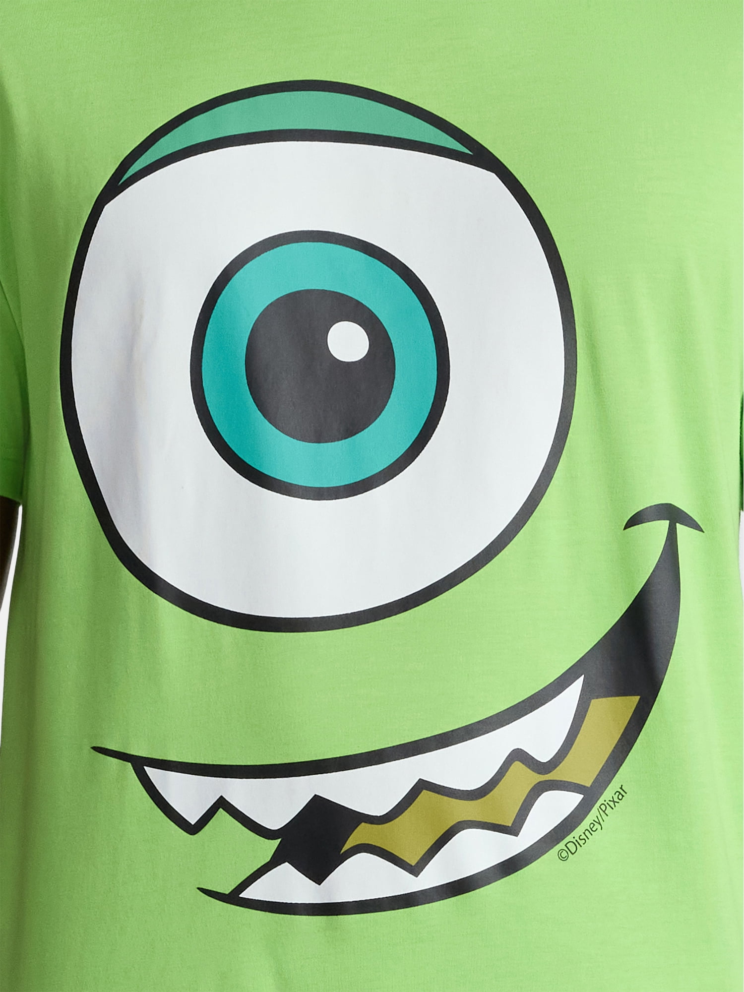 Mike Wazowski, Men's & Big Men's Graphic Halloween Cosplay T-Shirt and Matching Character Beanie, Sizes XS-3XL