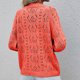 thumbnail image 4 of Cárdigan para mujer, cárdigan de punto con botones huecos sólidos y cuello redondo a la moda Odeerbi  ODB-3, 4 of 9