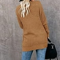 thumbnail image 5 of Aoochasliy Womens Cardigan Clothes Soild Long Sleeve Pocket Plush Long Knit Cardigan Sweater, 5 of 9