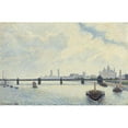thumbnail image 2 of Camille Pissarro 14x11 Gold Ornate Wood Frame and Double Matted Museum Art Print Titled - Charing Cross Bridge, London (1890), 2 of 4