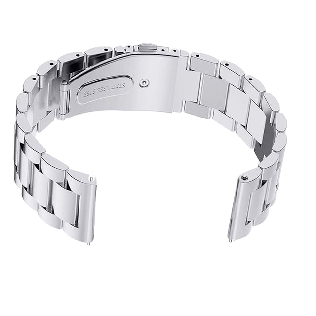 EeaseCA 1pcs 22mm Width Metal Strap Watch Band Smart Watch Band for Gear S3 Watch(Silver)