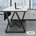 thumbnail image 4 of Table Legs Metal Set of 2, 28" Height 24" Width Heavy Duty Steel Furniture Legs, 4 of 22