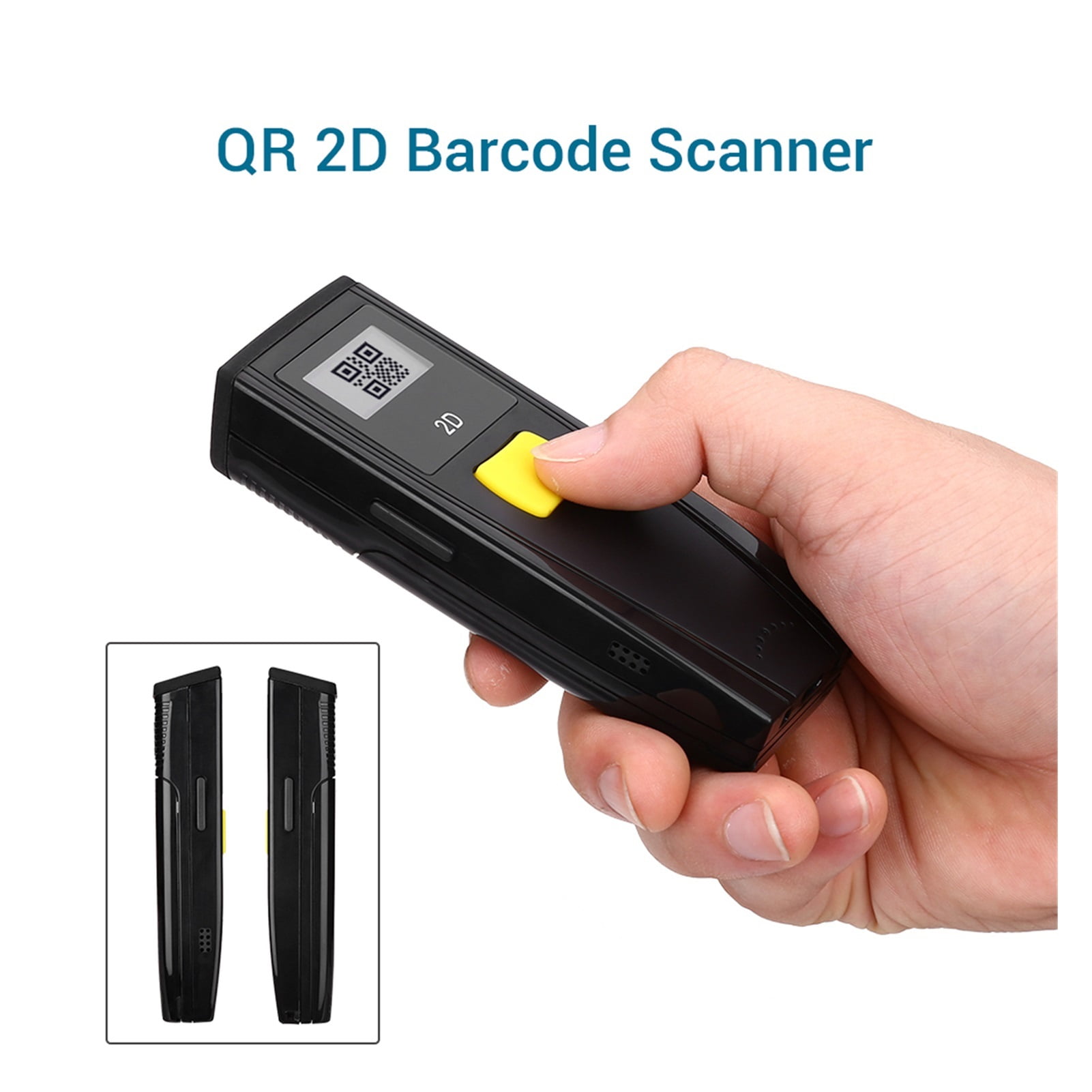 1D 2D QR Barcode Scanner Portable BT 3.0 Bar Code Reader Work With Mobile Phones Tablet PC Portable ,Easy to Operate