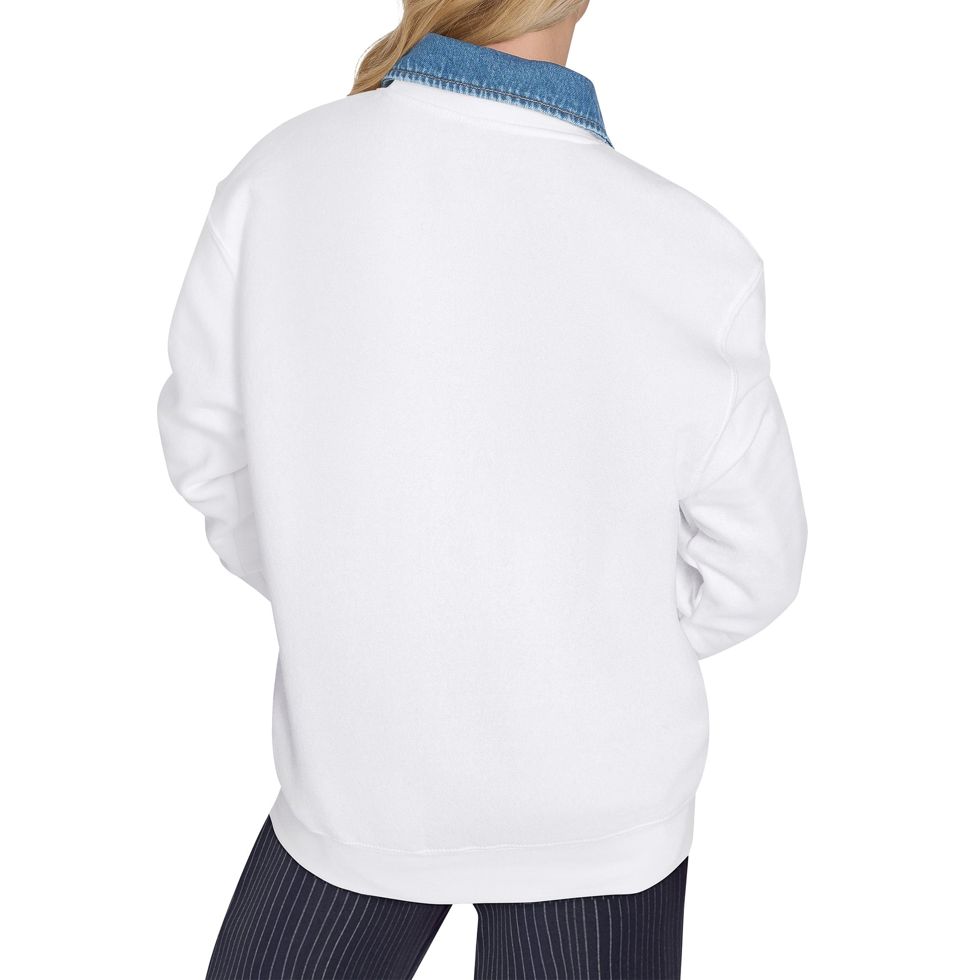 Women's Starter White Los Angeles Kings Arch Stripe Fleece Sweatshirt