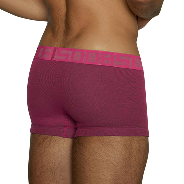 Boxers for Men Boxers Classic Underwear Solid Pink Xxl 1-Pack