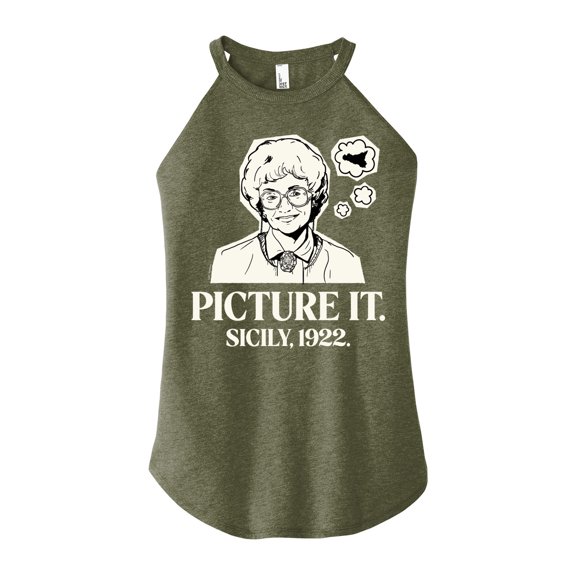 Golden Girls - Picture It Sicily - Juniors High Neck Tank Top