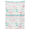 thumbnail image 3 of Ambesonne Hipster Tablecloth Rectangular Table Cover, Pastel Boho Art, 60"x90", Multicolor, 3 of 4
