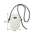 thumbnail image 2 of Bolso Bandolera Bolso bandolera para mujer, portátil, informal, monedero, lona, ​​simple para viajes (blanco) Likrtyny Para Estrenar, 2 of 8