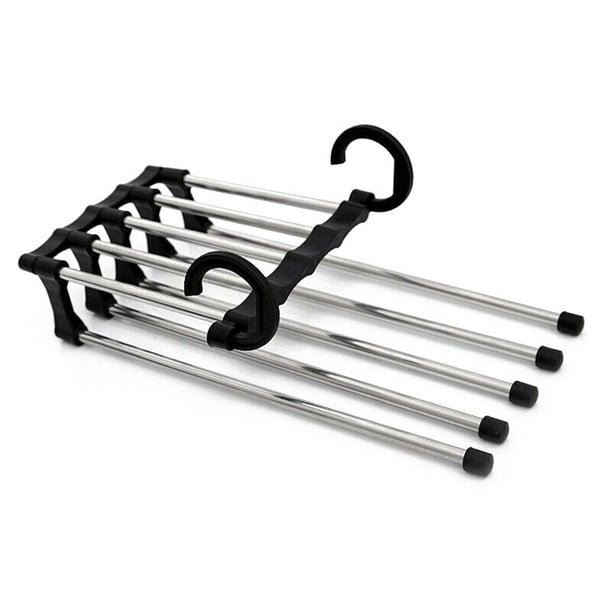 5 In 1 Multifunctional Stainless Steel Pants Clothes Hanger Folding