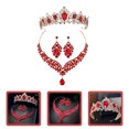 thumbnail image 4 of 1 juego de diadema con corona, collar y pendientes para fiesta de cumpleaños para niña, 4 of 8
