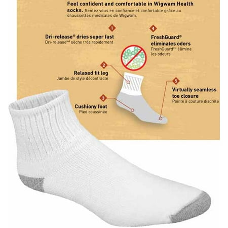 - Wigwam Diabetic Sport Quarter Sock