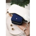 thumbnail image 5 of S.Leaf Plush Velvet Travel Jewelry Box Organizer, Travel Jewelry Case, Jewelry Travel Case for Women, Travel Jewelry Case Organizer, Small, Portable Jewelry Boxes with Mirror（Navy）, 5 of 7