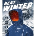 thumbnail image 2 of Tyhengta Men's Waterproof Ski Jackets Winter Coats Snow Jacket Adjustable Fleece Windbreaker Windproof Outdoor RainJackets Royal blue L, 2 of 6