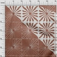 thumbnail image 3 of oneOone Cotton Poplin Brown Fabric Geometric Modern Flower Diy Clothing Quilting Fabric Print Fabric By Yard 56 Inch Wide, 3 of 4
