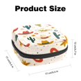 thumbnail image 2 of 1Pc Cute Period Bag Menstrual Cup Pouch, Large Storage Bag Sanitary Purse for Sanitary Napkin Pads, Colorful Cowboy Hats with Cactus Horseshoe Stars Pattern Pads Organizer for Girls Women, 2 of 6