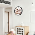 thumbnail image 6 of Voice Activated Clock with Glow Light 12 Inch Large Silent Wall Clock Battery Operated for Home Decor Two Cute Bunnies Pattern, 6 of 8