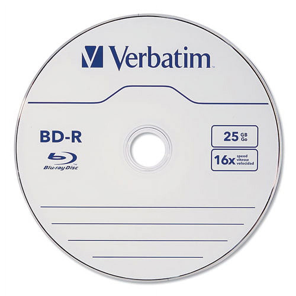 Bd-R Blu-Ray Disc, 25 Gb, 16x, White, 10/pack | Bundle of 5 Packs