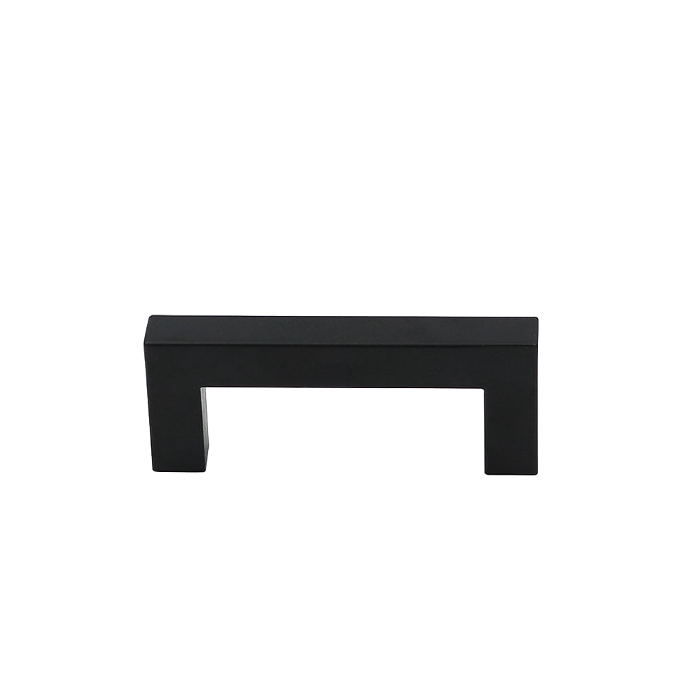 Fitviso 10 Pack 2.75 Inch Center to Center Matte Black Cabinet Handles Stainless Steel Drawer Pulls
