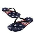 thumbnail image 4 of Chririnla Women's Beach Sandals American Flag Print Casual Non-Slip Comfortable Yoga Mat Flip Flops Lightweight Quick Dry Bathroom Shower Shoes with Arch Support, 4 of 7