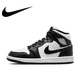 thumbnail image 3 of Zapatillas de baloncesto Nike Original Air Jordan 1 MID Retro Mid-top en color negro y gris para hombre y mujer, 3 of 5