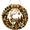 Gold Reindeer, variant on Wodellrrea Christmas Pearl Diamond Art Wreath Kit, DIY Hanging Craft, Decorative Beaded Holiday Ornament, Christmas Tree, Festive Acrylic Art Project for Indoor Door Wall and Window Display
