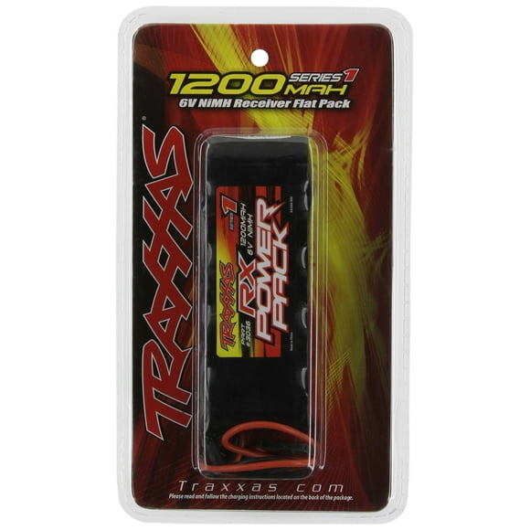 Paquete de baterías Traxxas 3036 NiMH de 5 celdas, 6 V, 1100 mAh, Flat RX J