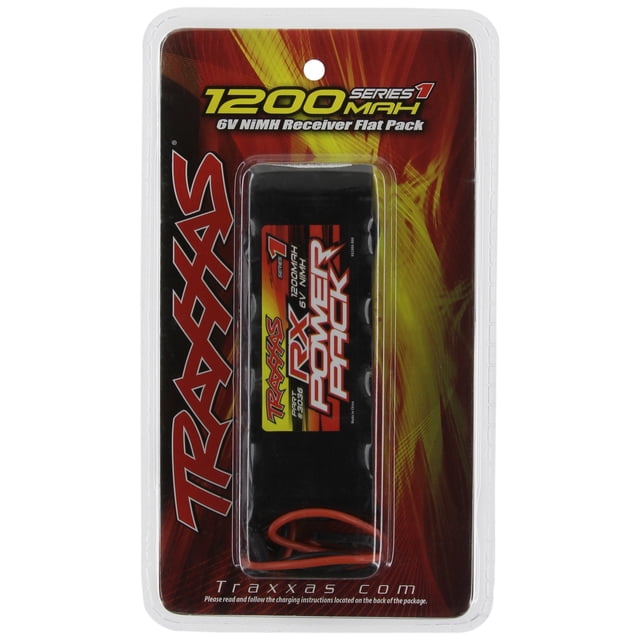 Paquete de baterías Traxxas 3036 NiMH de 5 celdas, 6 V, 1100 mAh, Flat RX J