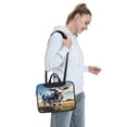 thumbnail image 3 of Lsque Colorful Cow Pasture Pattern Laptop Bag – Portable & Slim Single-Shoulder Computer Case with Adjustable Strap, Protective, Lightweight for 13”/14”/15.6” Laptops, 3 of 5