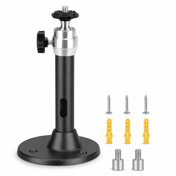 Projector Ceiling Mount,Universal Video Projector Wall Mount Bracket with 360 Degree Rotation - Black