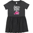 thumbnail image 3 of Inktastic Future Pilot Girls Airplane Career Girls Toddler Dress, 3 of 5