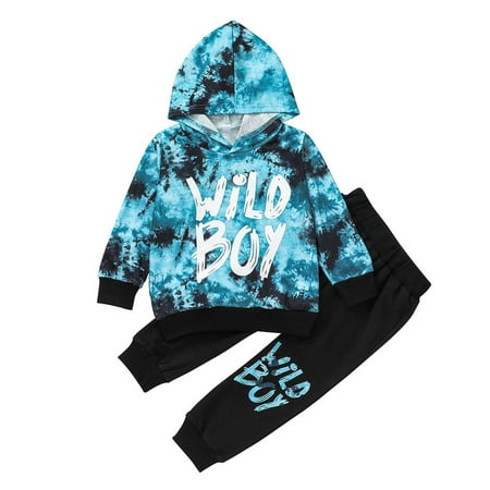 

Odeerbi Reduced Baby Boys Girls Coats Sweatshirt Children s Autumn Pullover Two-piece Children s Hooded Sweater + Trousers Suit