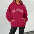 thumbnail image 2 of Womens Hoodie Long Sleeve Hoodie for Women Pullover Oversized Sweatshirt for Women Red Hoodies for Women Fall Essentials Graphic Hoodie, 2 of 4