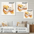thumbnail image 4 of Designart Burnt Orange Waves Abstract III Canvas Wall Art, 4 of 5