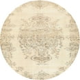 thumbnail image 1 of Ahgly Company Indoor Round Traditional Brown Persian Area Rugs, 4' Round, 1 of 6