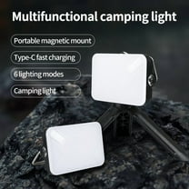 COB LED Camping Lantern Rechargeable | Super Bright Outdoor Work Light, Power Bank Function, USB/Solar Charging, Waterproof, Portable Magnetic Base, Adjustable Stand, Hanging Hook