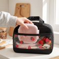 thumbnail image 3 of Insulated Lunch Bag, Thermal Meal Prep Tote for Students and Office, Reusable Lunch Box Pouch, Water Resistant Cooler Bag, Black, 3 of 5