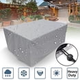 thumbnail image 4 of Funda Protectora Para Muebles De Jardín - Tejido De Poliéster - Impermeable - Anti-UV - Para Mesa Y Sillas - 150 X 150 X 75 Cm, 4 of 5