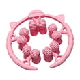 thumbnail image 1 of Rodillo de masaje para piernas con 20 ruedas, versátil rodillo muscular manual con abrazadera circular para antebrazo y pantorrilla. Rosa, 1 of 9
