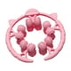 thumbnail image 1 of Rodillo de masaje, rodillo muscular, 20 ruedas, abrazadera circular para piernas, masajeador de piernas para muslos, brazos y pantorrillas. Rosa, 1 of 8