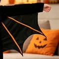 thumbnail image 5 of Bat Outfit for Girls Hooded Full Zipper Jacket with Wings Printed Leggings for Halloween Party, 5 of 6