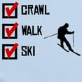 thumbnail image 2 of CafePress - Crawl Walk Ski Body Suit - Baby Light Bodysuit, Size Newborn - 24 Months, 2 of 4