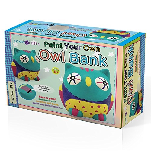 SadoCrafts Paint Your Own Bank Fun Interactive Educational DIY