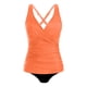thumbnail image 2 of Conjunto de Bikini de Cintura Alta para las Mujeres sin Mangas Traje de Baño Sólido, Push-Up Acolchado Alto Corte Traje de Baño Blusa, 2 of 5