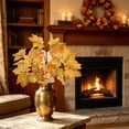 thumbnail image 5 of Thanksgiving Maple Leaf Bouquet, Halloween Decor, Fall Harvest Decoration, Autumn Home Accent, Harvest Festival Centerpiece, Fireplace Table Door Display, 5 of 6
