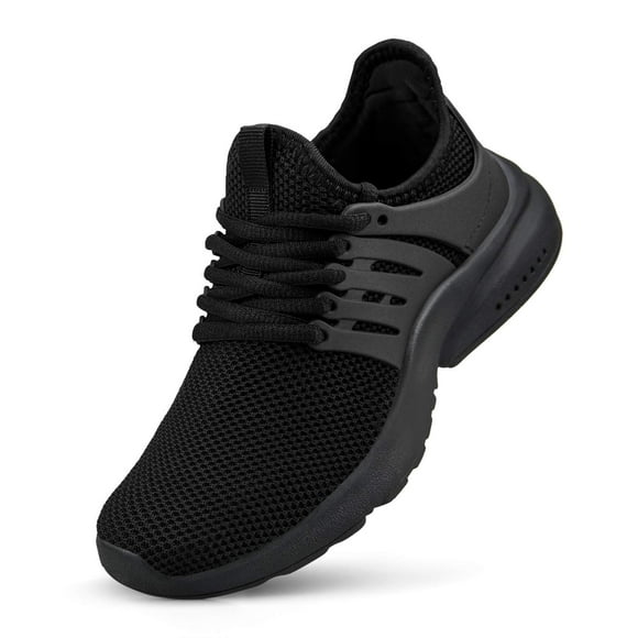 NYZNIA Boys girls Shoes Tennis Running Lightweight Breathable Sneakers for Little Kids Black Size 1